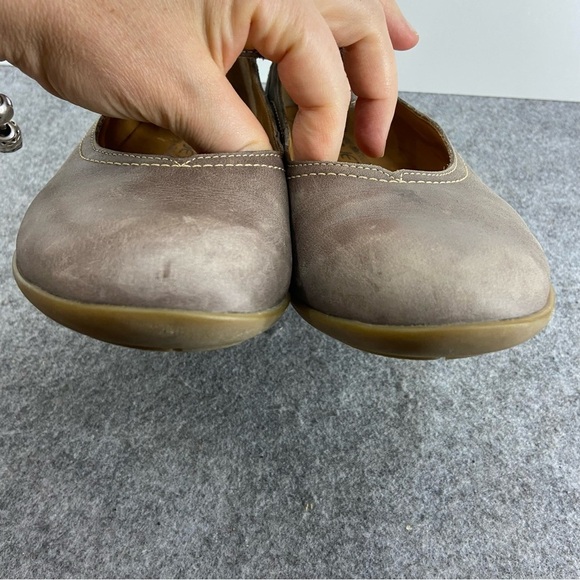 Mephisto Gorgeous Grey/Tan Leather Ballet Mary Jane Style Flats Women’s Size 7.5 - Picture 8 of 11